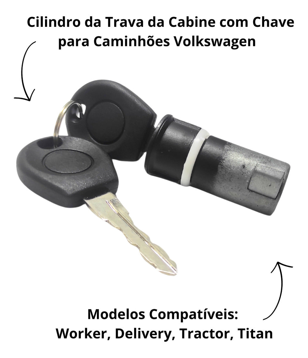 Cilindro da Trava da Cabine C/Chave VW Worker-Delivery-Titan