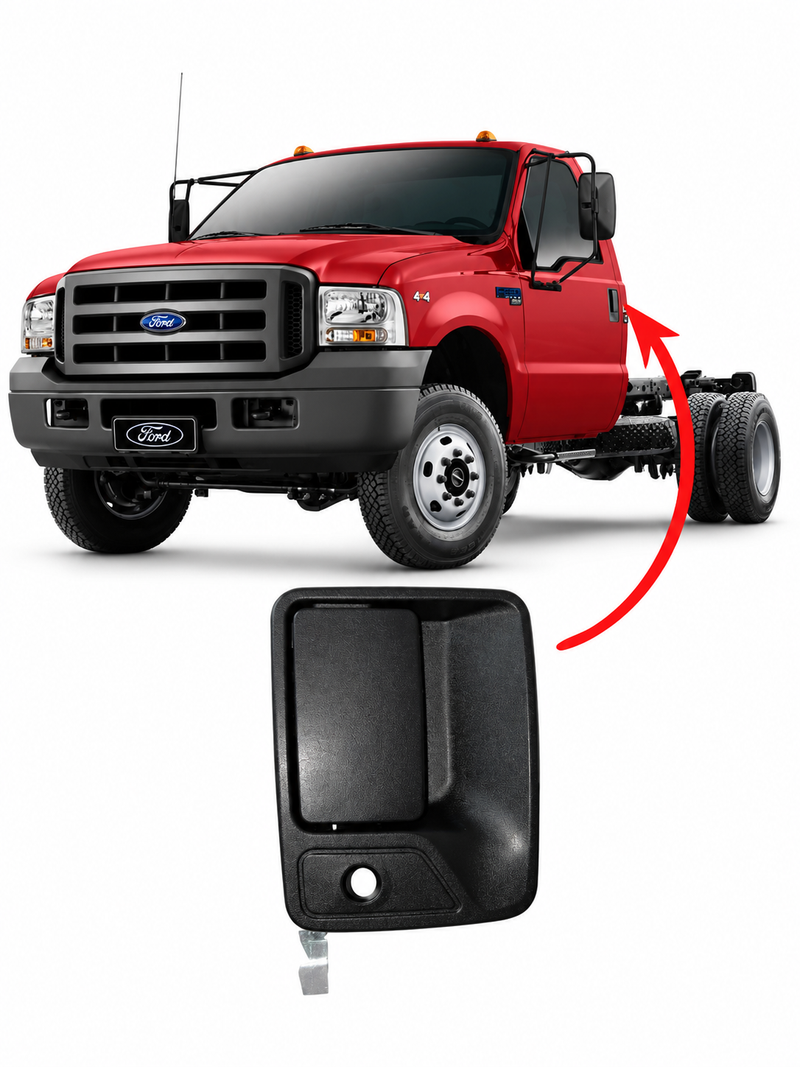 Maçaneta Externa Porta Dianteira Ford F-250-F-350-F-4000-F-12000-F-16000 Após 1999