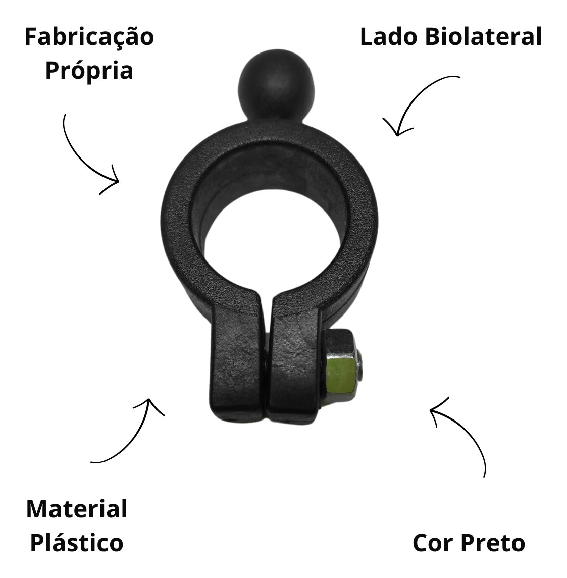 Abraçadeira da Ponteira do Tirante do Suporte Espelho VW Constellation