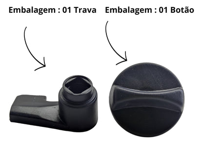 Botão Com Trava Porta Objeto VW Worker Delivery Titan Após 2000