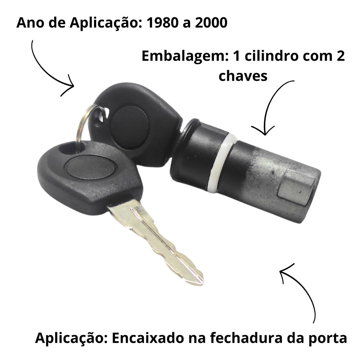 Cilindro da Trava da Cabine C/Chave VW Worker-Delivery-Titan