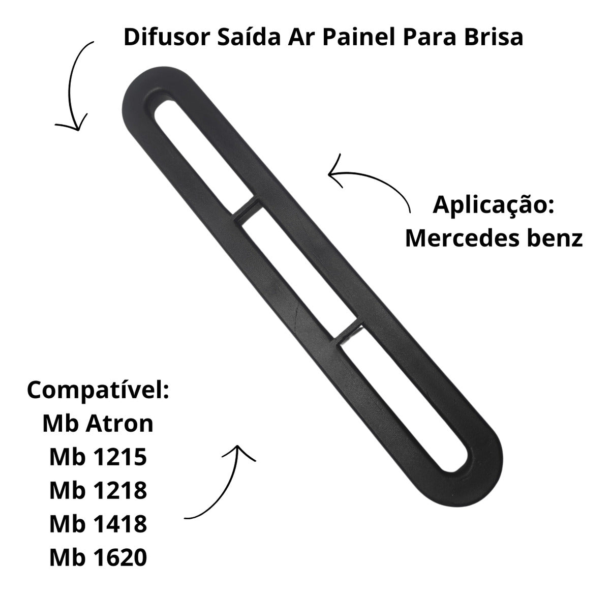Difusor Saida De Ar Painel MB 1618-1720 Após 1998 ATRON