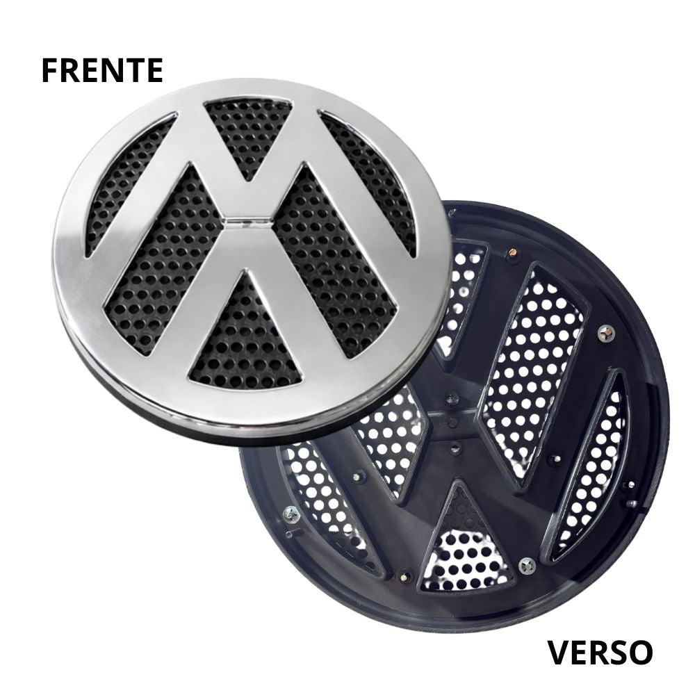 Emblema Frontal Grade Cromado C/Tela 23cm VW Worker Titan