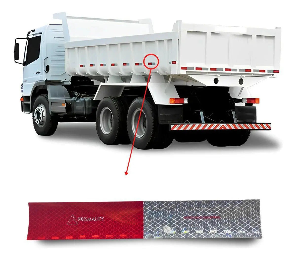 Faixa Refletiva Metalizada para Carroceria 5x30cm — Scania