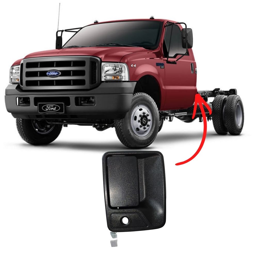 Maçaneta Externa Porta Dianteira Ford F-250-F-350-F-4000-F-12000-F-16000 Após 1999